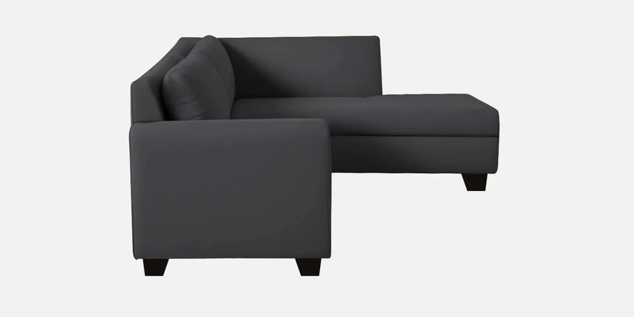 Fabric LHS 6 Seater Sectional Sofa In Grey Colour
